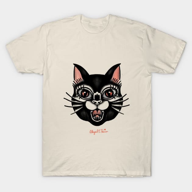 Black Cat T-Shirt by Abigail E. P. 